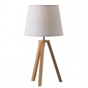 Lámpara Madera Blanca
