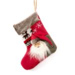 Calcetin Tela 30X45 Navidad