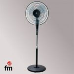 Ventilador Pie Con Mando Negro Fm