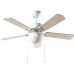 Ventilador Blanco Heracles 5 Aspas Blancas 2xe27 4