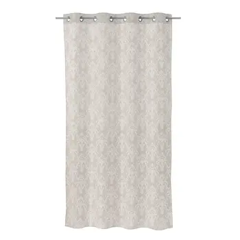 Cortina Jacquard Lis Ii Poliester Taupe 135 X 260