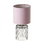 LÁMPARA CRISTAL MALVA 15 X 15 X 29 CM