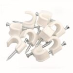 15 GRAPAS CABLE REDONDO N.8 BLANCO
