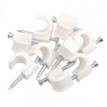 20 GRAPAS CABLE REDONDO N.6 BLANCO
