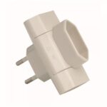 ADAPTADOR 3 TOMAS 10A 250V BLANCO