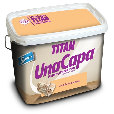 TITAN UNA CAPA AMARILLO ANARANJADO 4 L