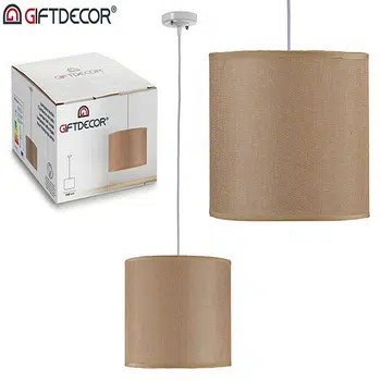 LAMPARA COLGANTE TECHO 35CM BEIGE