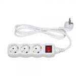 BASE 3 TOMAS TT INTERRUPTOR CABLE 15M 3G1 BLANCO