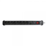 BASE EXTRAPOWER ALUMINIO PROTECCIÓN 8 TOMAS