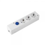 BASE MULTIFIX 3 TOMAS INTERRUPTOR BLANCO