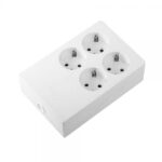 BASE MULTIFIX 4 TOMAS CUADRADA BLANCA