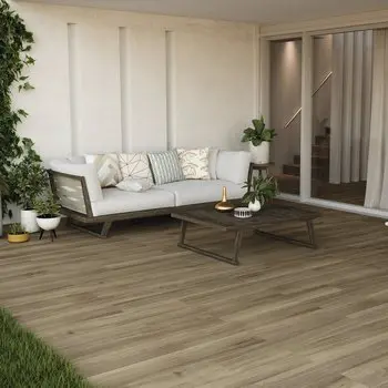 PAVIMENTO ALPINWOOD ELM RECTIFICADO 20X114 PORCELANICO