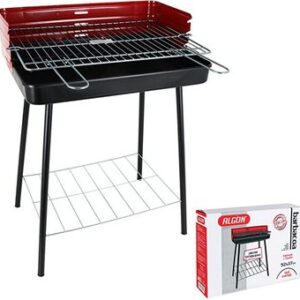 Barbacoa rectangular con rejilla de refuerzo