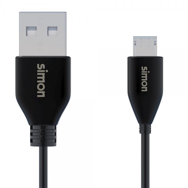 CABLE USB 2.0 A – MICRO NEGRO 1M