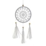 ATRAPASUEÑOS MANDALA BLANCO 9X0.5X28