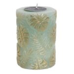 VELA TROPICAL 7X7X10 270 GR. VERDE-DORADO