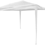 GAZEBO RAFIA PLÁSTICA BLANCO
