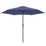 Parasol Aluminio azul marino 270 cm