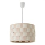 LÁMPARA TECHO BLANCO-BEIGE 30,50 X 30,50 X 20 CM