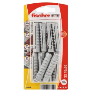 Taco de expansión Fischer SX 10 x 50 K con reborde