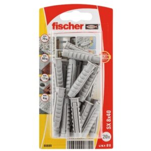 Taco de expansión Fischer SX 8 x 40 K con reborde