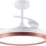 Ventilador Niquel Cibeles 5 Aspas Cerez 1xe27 40x1