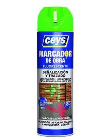 CEYS MARCADOR OBRA VERDE FLUOR 500 M