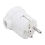 CLAVIJA CON SALIDA LATERAL 16A 250V CON TT BLANCO