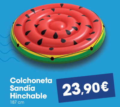 Colchoneta sandía hinchable