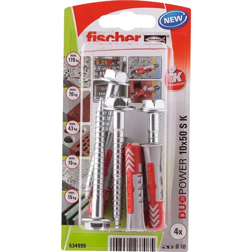 fischer DuoPower 10 x 50 S con tornillo