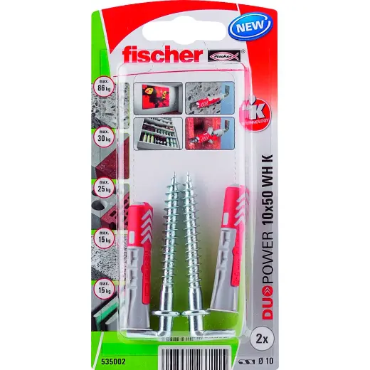 fischer DuoPower 10 x 50 WH con alcayata