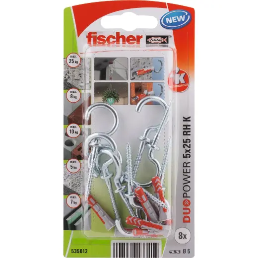 fischer DuoPower 5 x 25 RH con hembrilla abierta