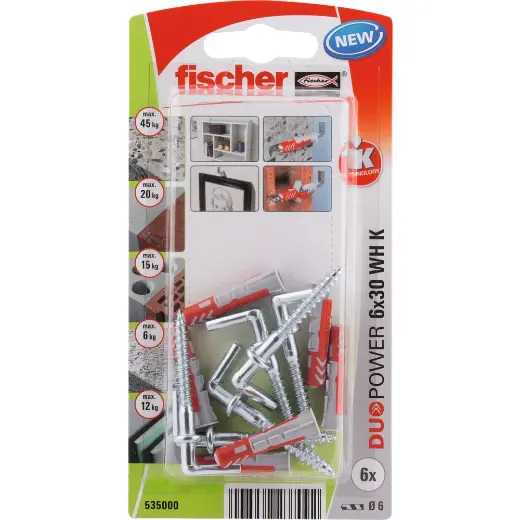 fischer DuoPower 6 x 30 WH con alcayata