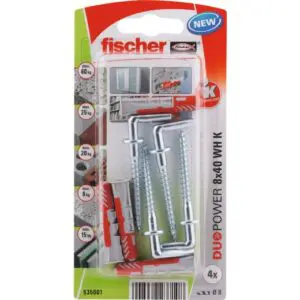 fischer DuoPower 8 x 40 WH con alcayata