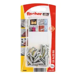 fischer Taco de expansión SX 4 x 20 RH con hembrilla abierta