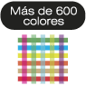 Más de 600 colores