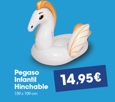 Pegaso infantil hinchable