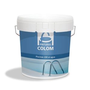 Pintura azul celeste piscina