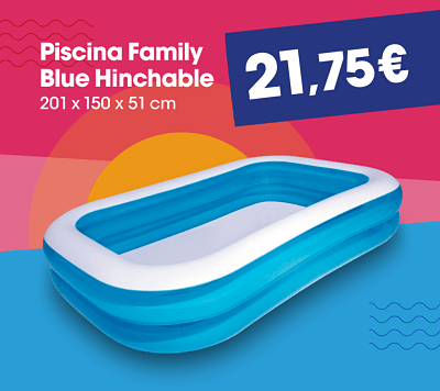 Piscina family blue hinchable