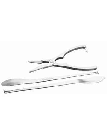 SET TENAZA MARISCO Y 2TENEDORES INOX