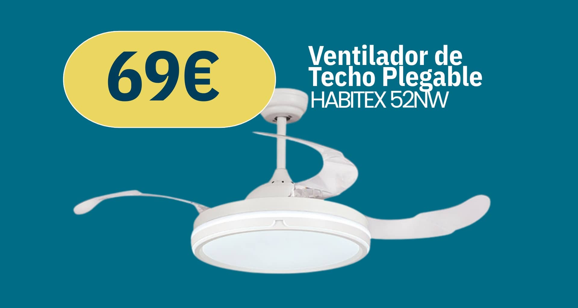 ofertas verano ventilador techo plegable