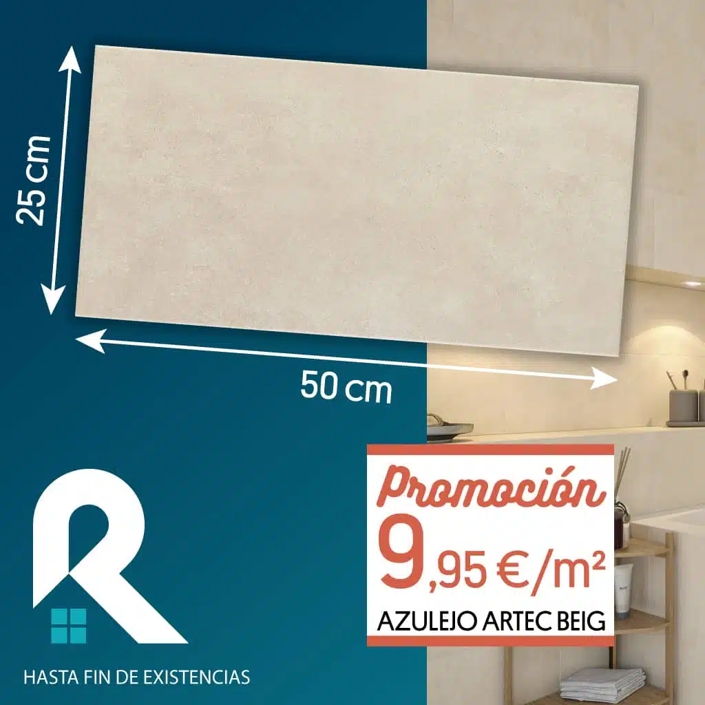 promoción azulejos artec beig