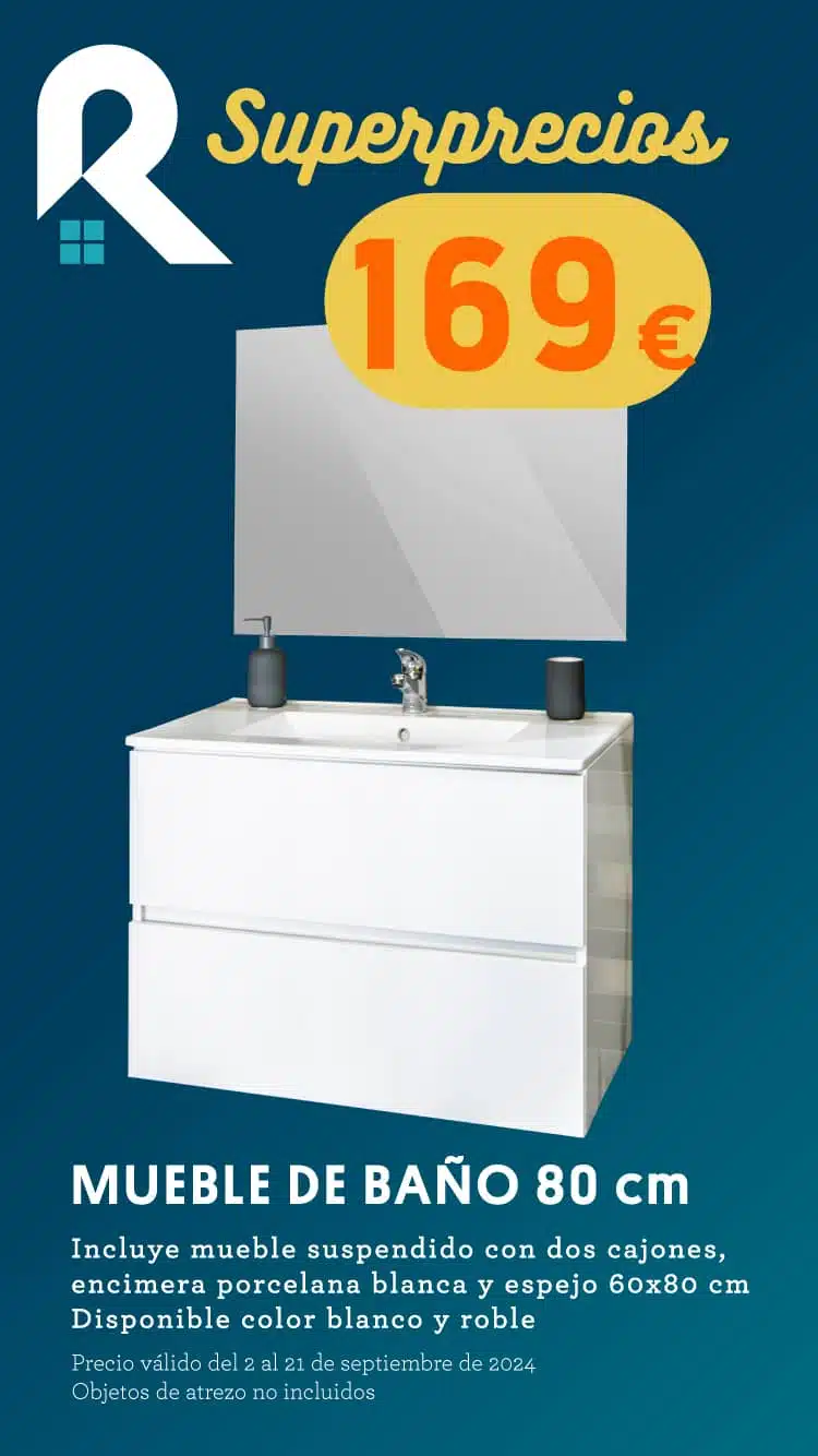 superprecios mueble baño lavabo 2024