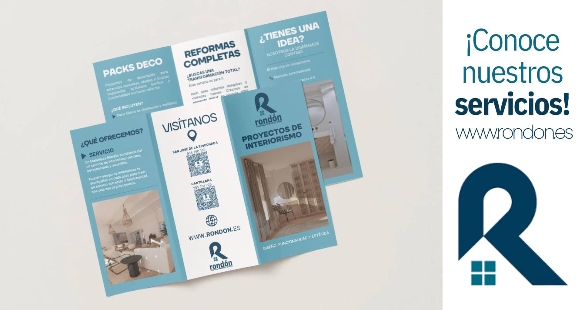 tríptico servicios proyectos interiorismo